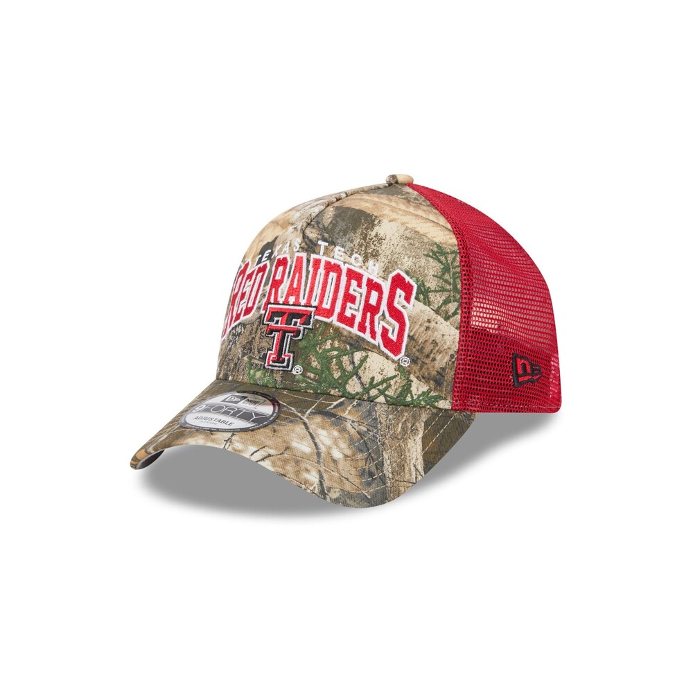 New Era Texas Tech Red Raiders Active 9FORTY A-Frame Trucker Hat - One Size